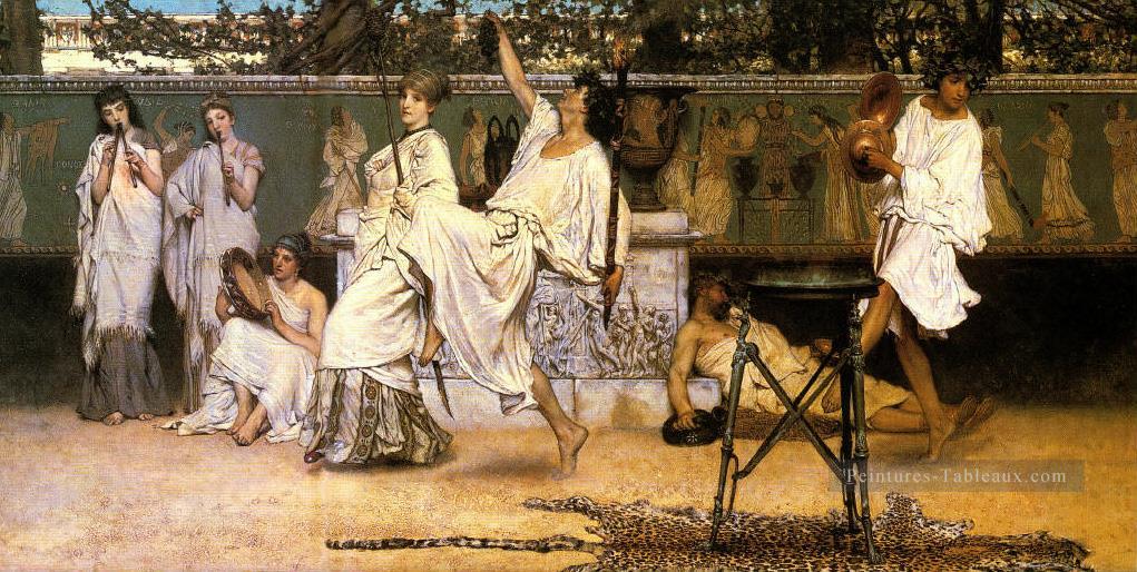 Lawrence Bacchanale 1871 romantique Sir Lawrence Alma Tadema Peintures à l'huile
